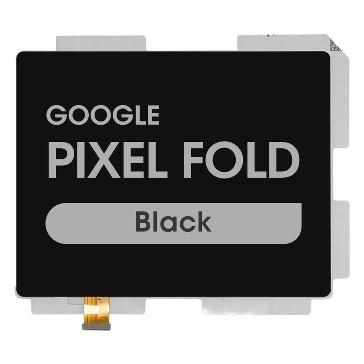 Pantalla OLED con táctil sin marco Reacondicionado para Google Pixel Fold, Black (In)