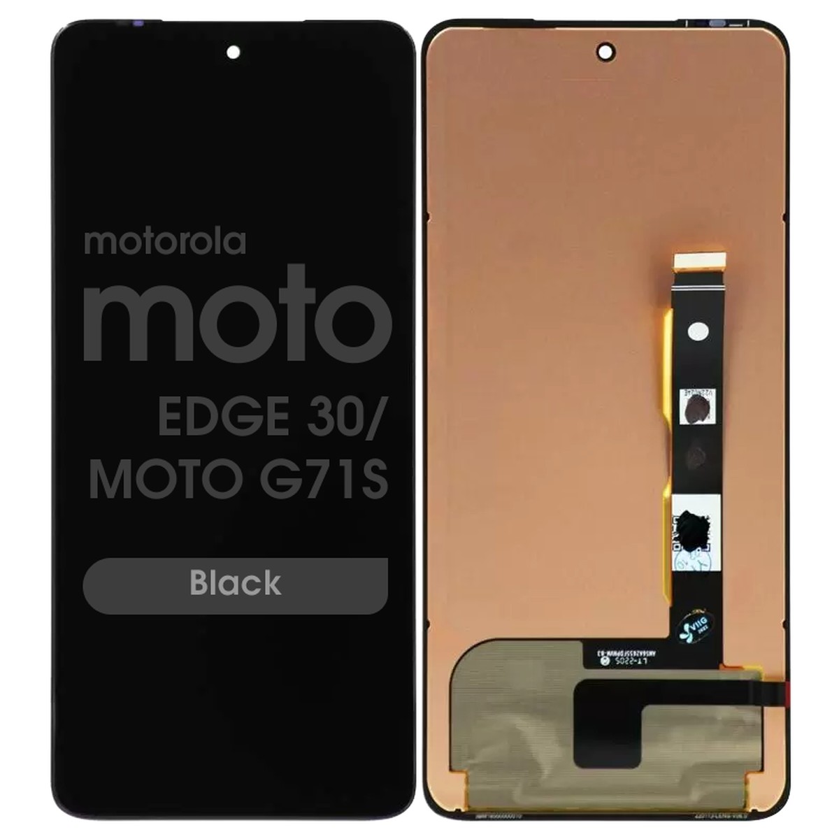 Pantalla OLED con táctil Reacondicionado para Moto Edge 30 / Moto G71s (XT2225-2), Black
