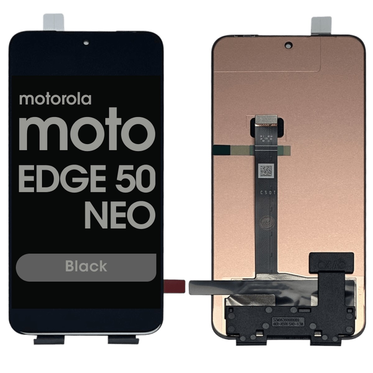 Pantalla OLED con táctil sin marco Reacondicionado para Moto Edge 50 Neo / Edge S50 (XT2409-3), Black
