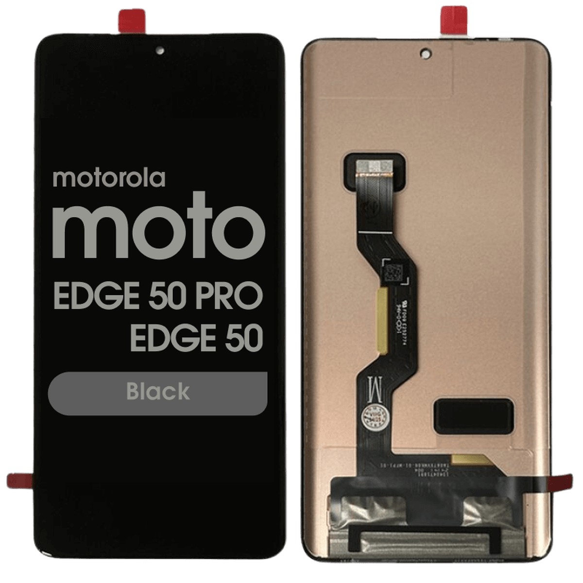 Pantalla OLED con táctil sin marco Reacondicionado para Moto Edge 50 Pro / Moto Edge 50 (XT2403), XT2407-3/2024 / Black