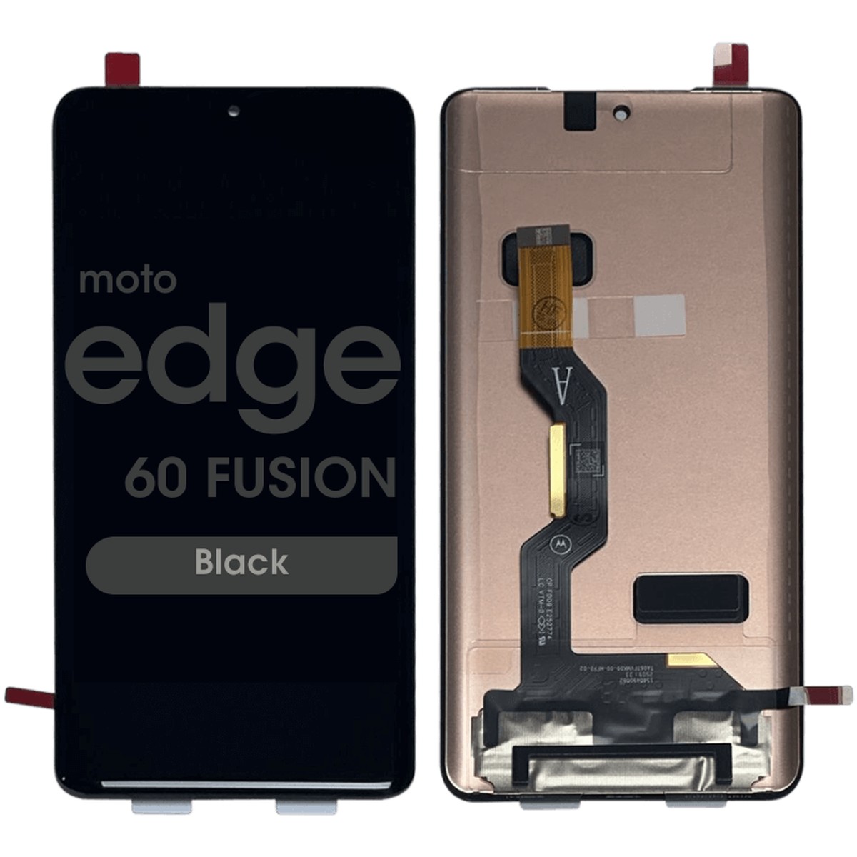 Pantalla OLED con táctil sin marco Reacondicionado para Moto Edge 60 Fusion (XT2503), Black