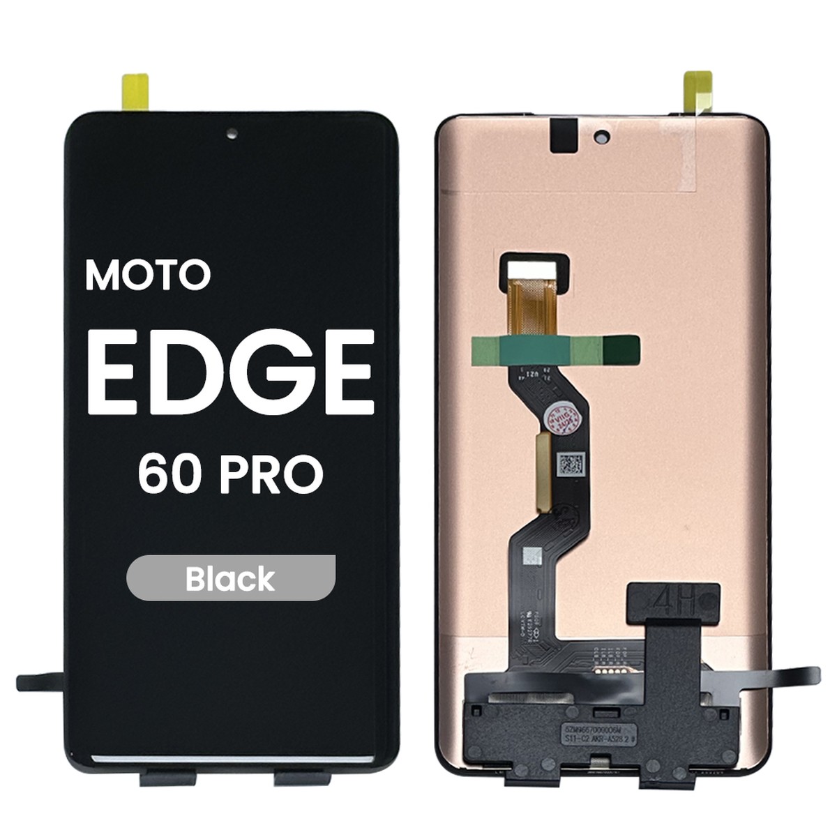 Pantalla OLED con táctil sin marco Reacondicionado para Moto Edge 60 Pro (XT2507), Black