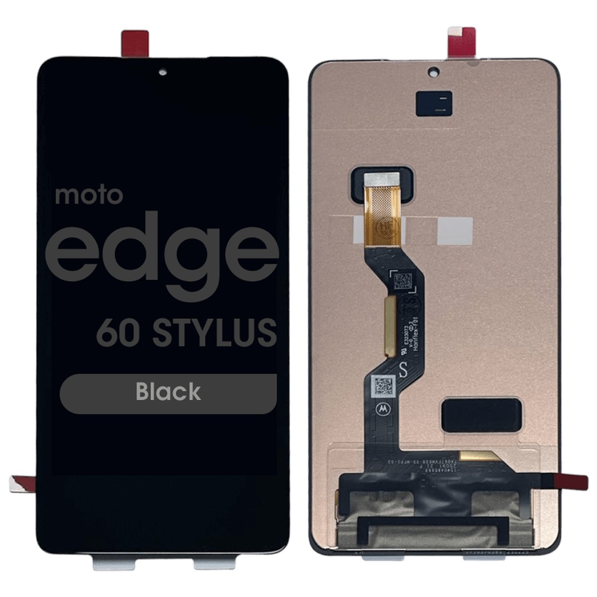 Pantalla OLED con táctil sin marco Reacondicionado para Moto Edge 60 Stylus (XT2517), Black