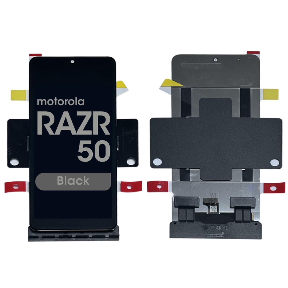Pantalla OLED con táctil sin marco Reacondicionado para Moto MotorolaMoto Razr / Razr 50 (XT2453), Black