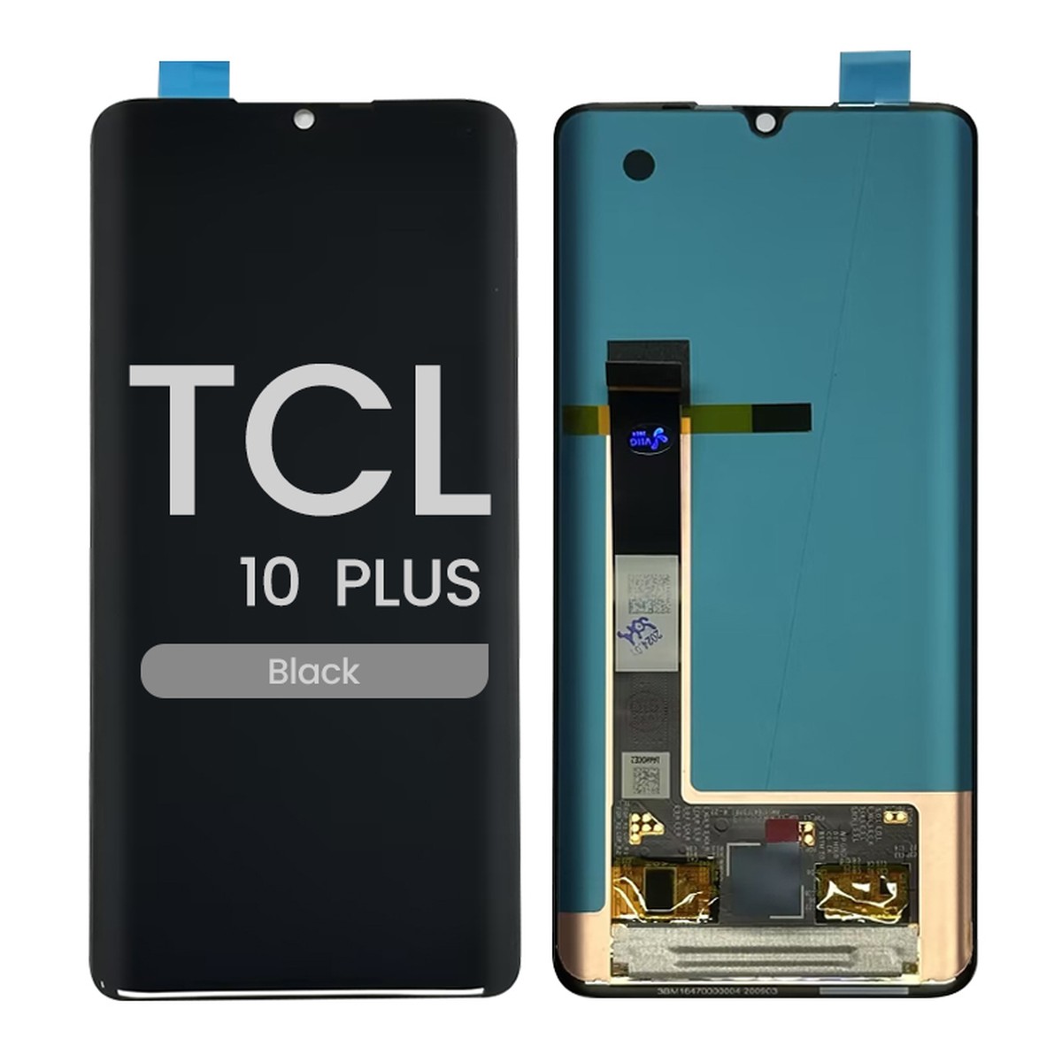 Pantalla OLED con táctil sin marco Reacondicionado para TCL 10 Plus (T782), Black