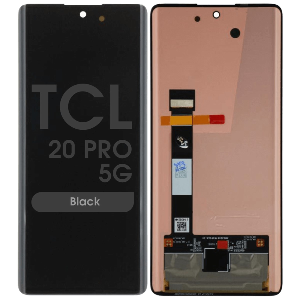 Pantalla OLED con táctil sin marco Reacondicionado para TCL 20 Pro 5G, Black