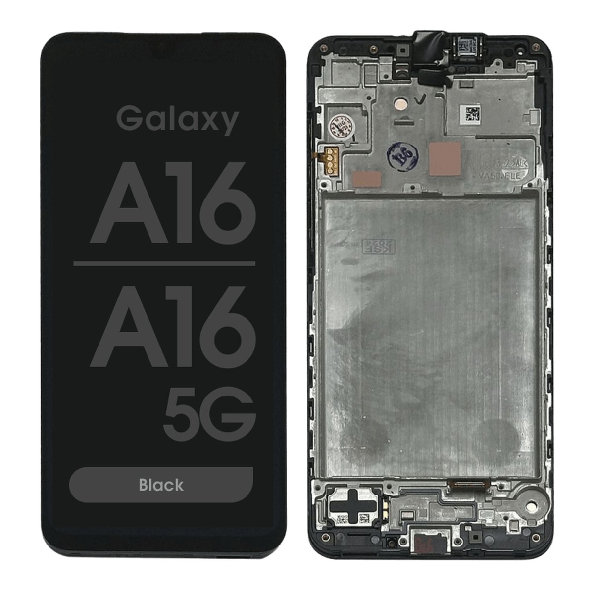 Pantalla OLED con táctil + marco Reacondicionado para Galaxy A16 5G, A166 / 2024 / Black