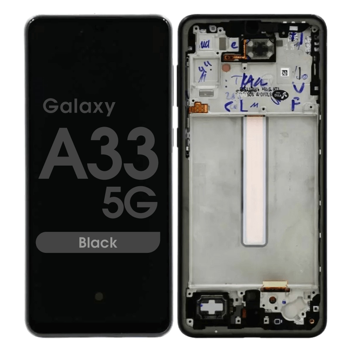 Pantalla OLED con táctil + marco Reacondicionado para Galaxy A33 5G, A336 / 2022 / Black
