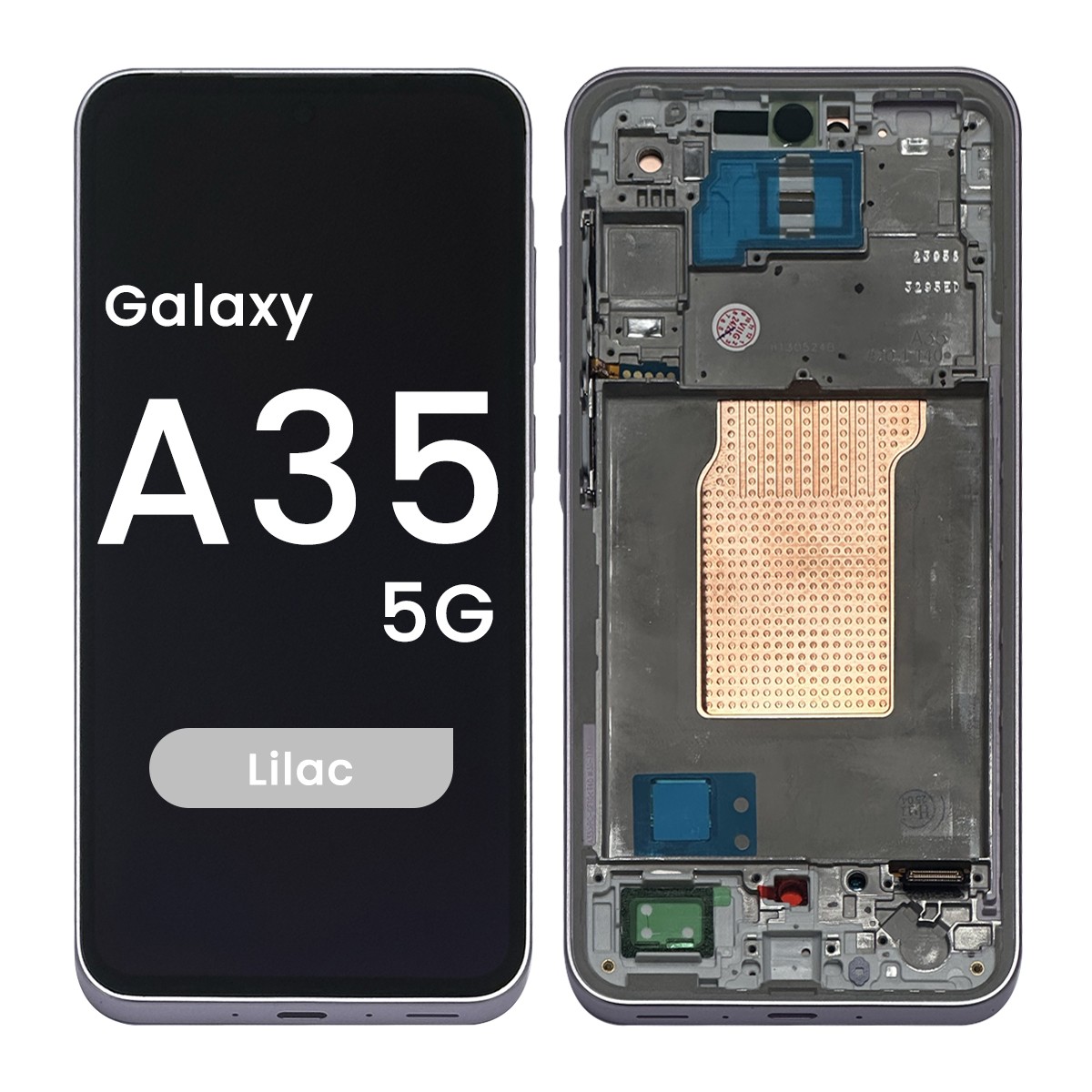 Pantalla OLED con táctil + marco Reacondicionado para Galaxy A35 5G, A356 / 2024 / Lilac