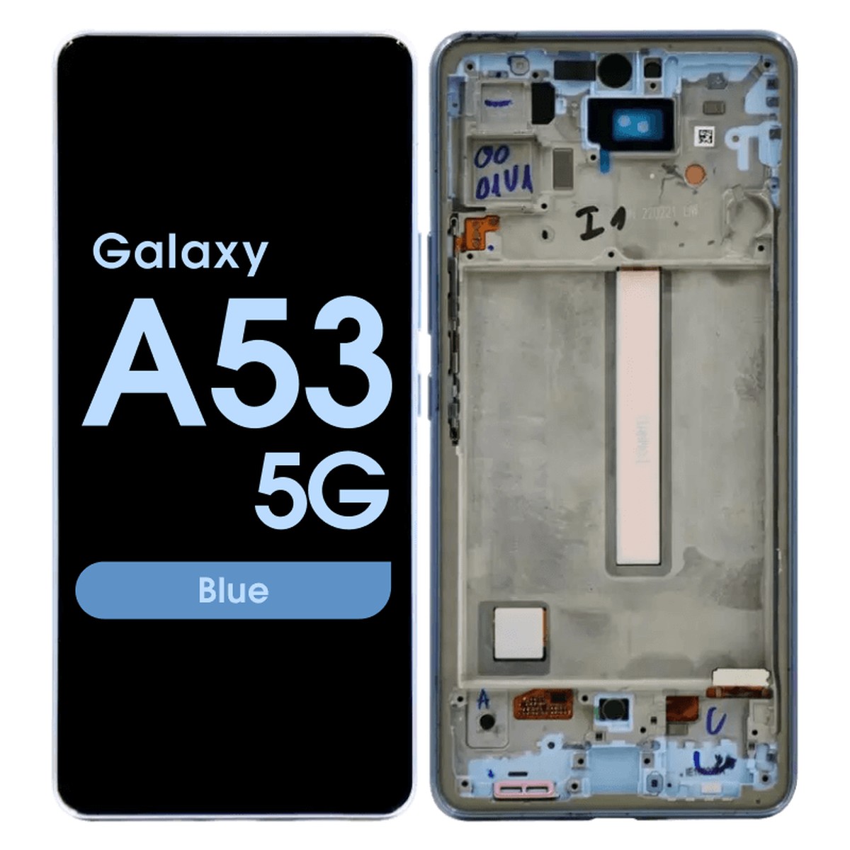 Pantalla OLED con táctil + marco Reacondicionado para Galaxy A53 5G, A536 / 2022 / Blue