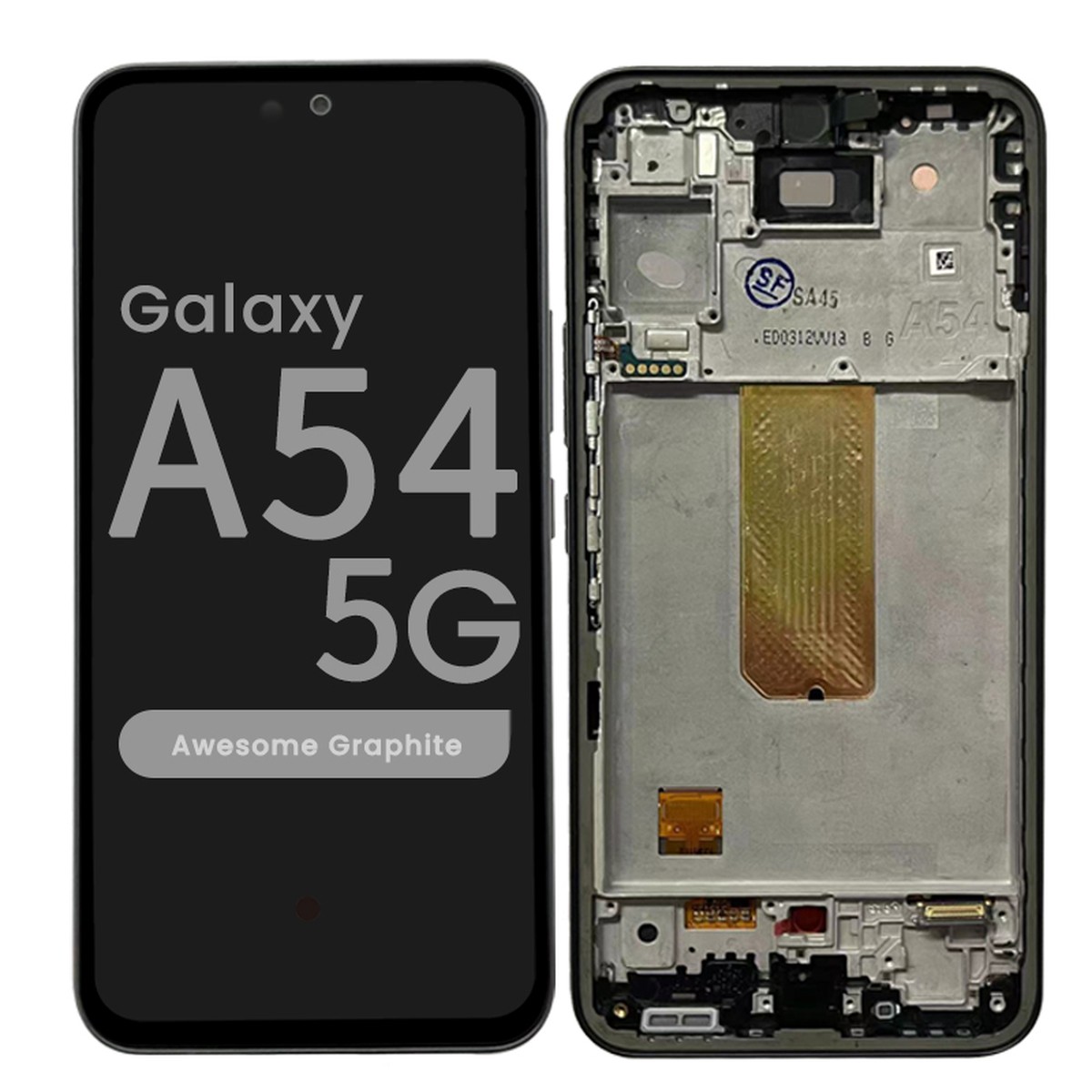 Pantalla OLED con táctil + marco Reacondicionado para Galaxy A54 5G, A546 / 2023 / Awesome Graphite