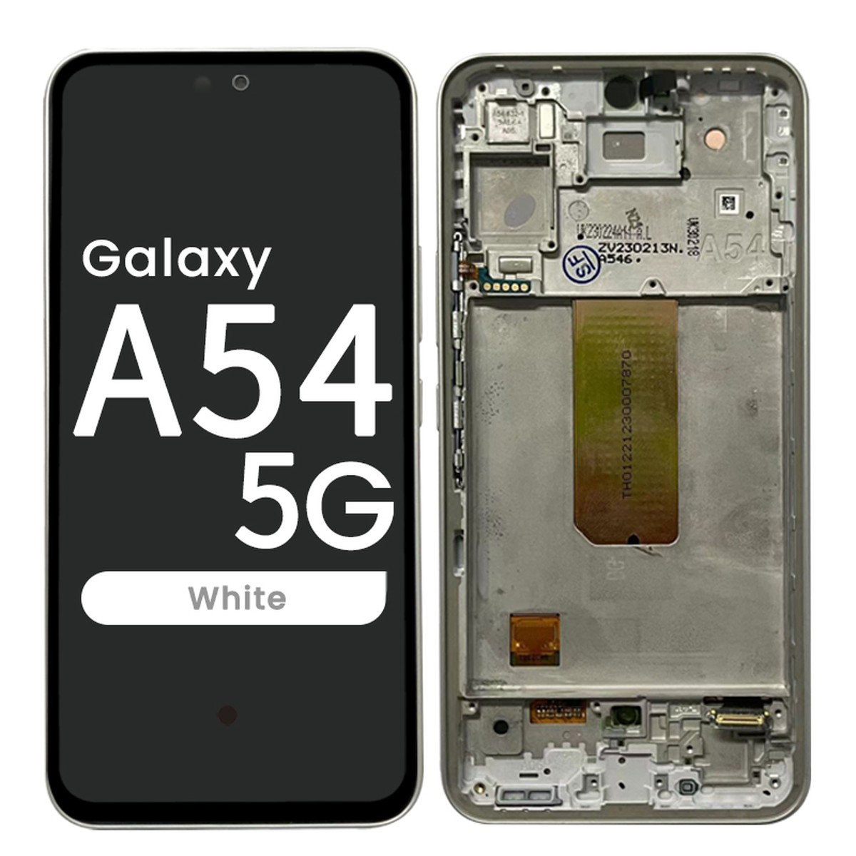 Pantalla OLED con táctil + marco Reacondicionado para Galaxy A54 5G, A546 / 2023 / White