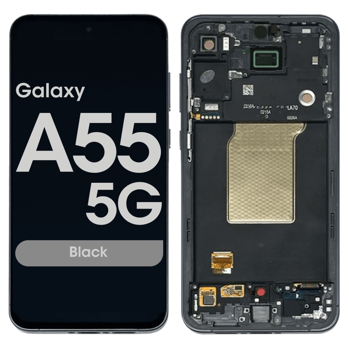 Pantalla OLED con táctil + marco Reacondicionado para Galaxy A55 5G, A556 / 2024 / Black