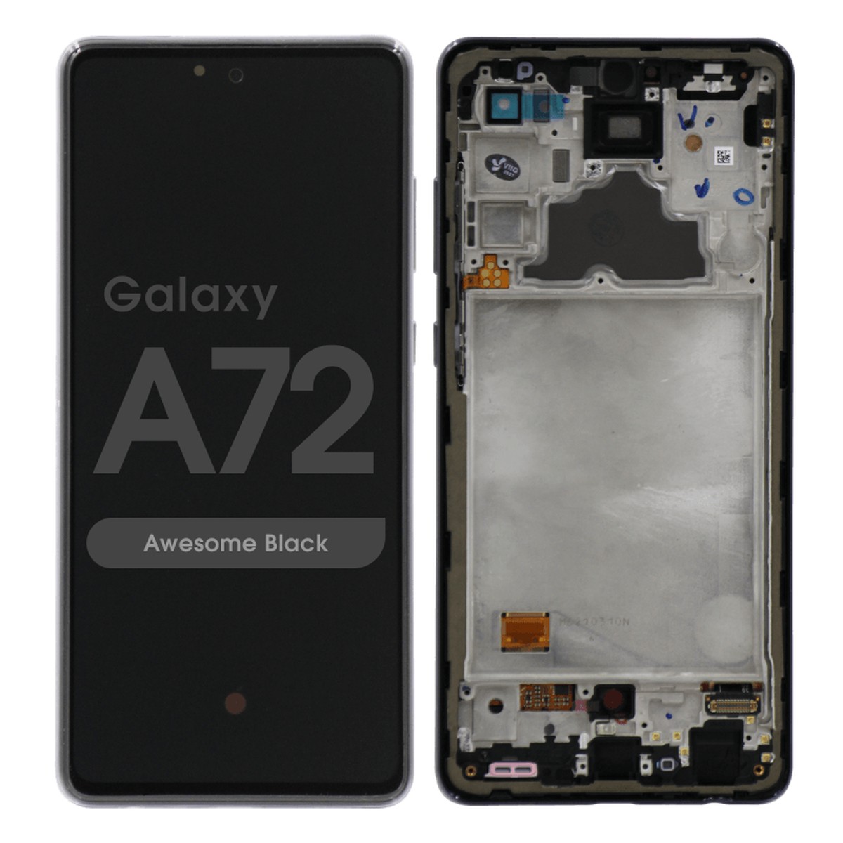 Pantalla OLED con táctil + marco Reacondicionado para Galaxy A72, A725 / 2021 / Awesome Black