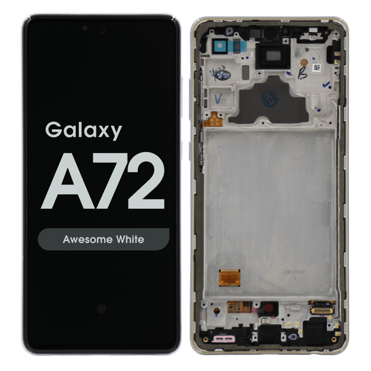 Pantalla OLED con táctil + marco Reacondicionado para Galaxy A72, A725 / 2021 / Awesome White