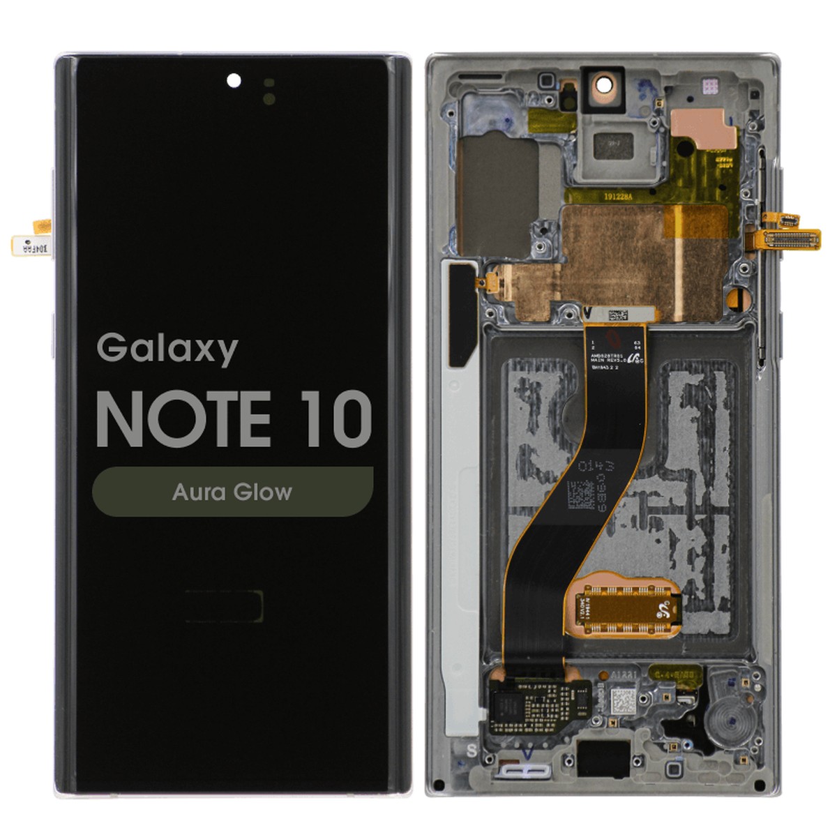Pantalla OLED con táctil + marco Reacondicionado para Galaxy Note 10 (N970), Aura Glow