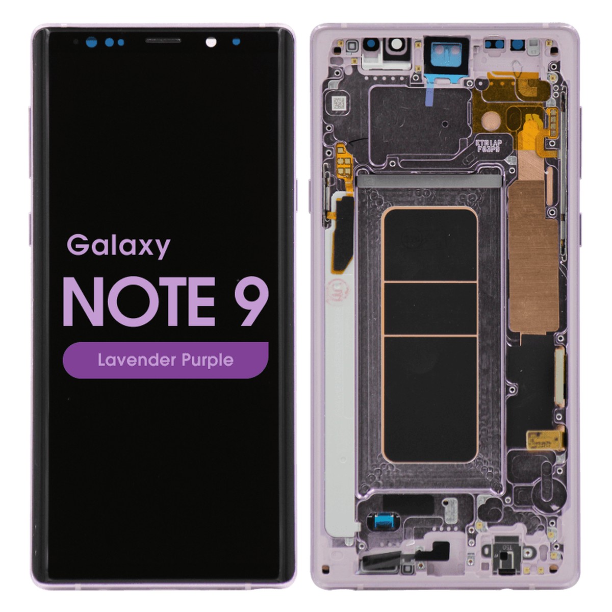 Pantalla OLED con táctil + marco Reacondicionado para Galaxy Note 9 (N960), Lavender Purple