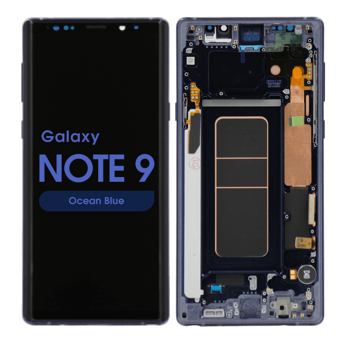 Pantalla OLED con táctil + marco Reacondicionado para Galaxy Note 9 (N960), Ocean Blue