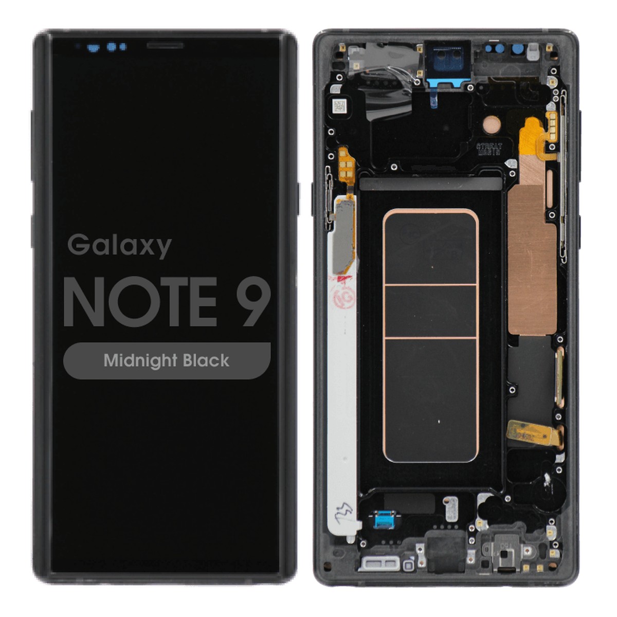 Pantalla OLED con táctil + marco Reacondicionado para Galaxy Note 9 (N960), Midnight Black