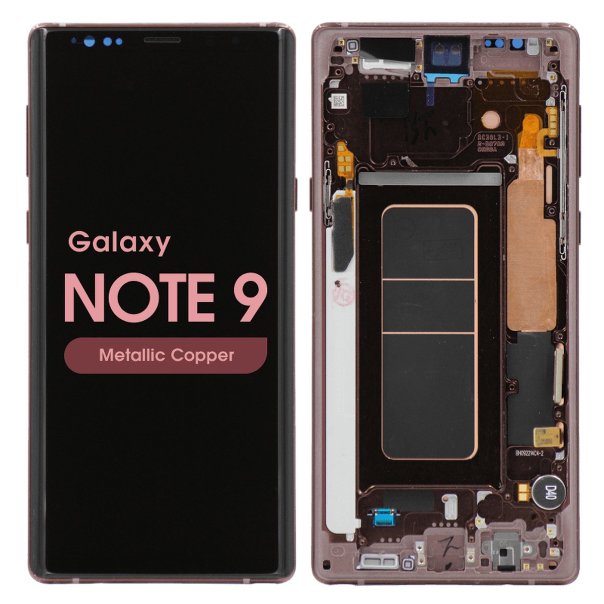 Pantalla OLED con táctil + marco Reacondicionado para Galaxy Note 9 (N960), Metallic Copper