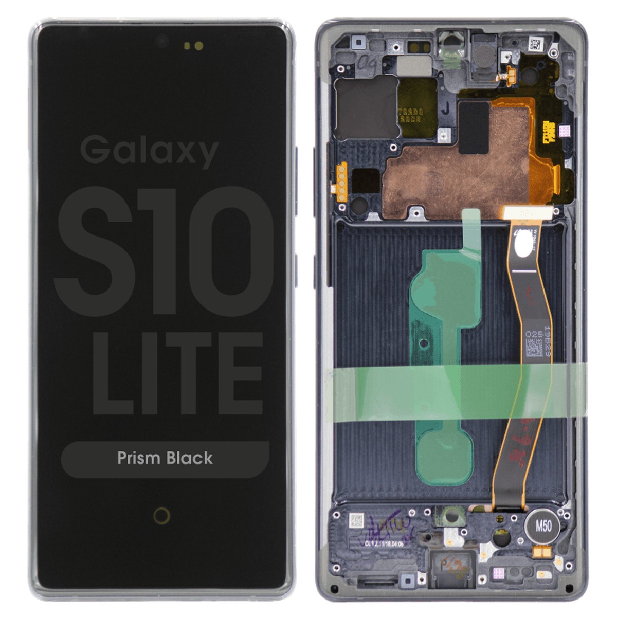 Pantalla OLED con táctil + marco Reacondicionado para Galaxy S10 Lite (G770), Prism Black