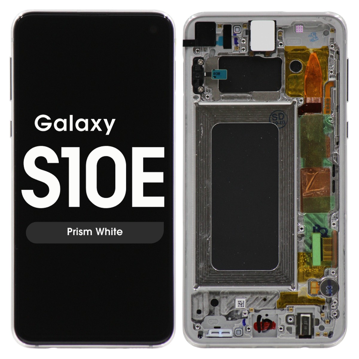Pantalla OLED con táctil + marco Reacondicionado para Galaxy S10e (G970), Prism White
