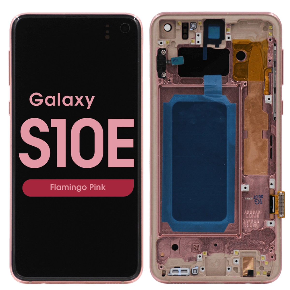 Pantalla OLED con táctil + marco Reacondicionado para Galaxy S10e (G970), Flamingo Pink