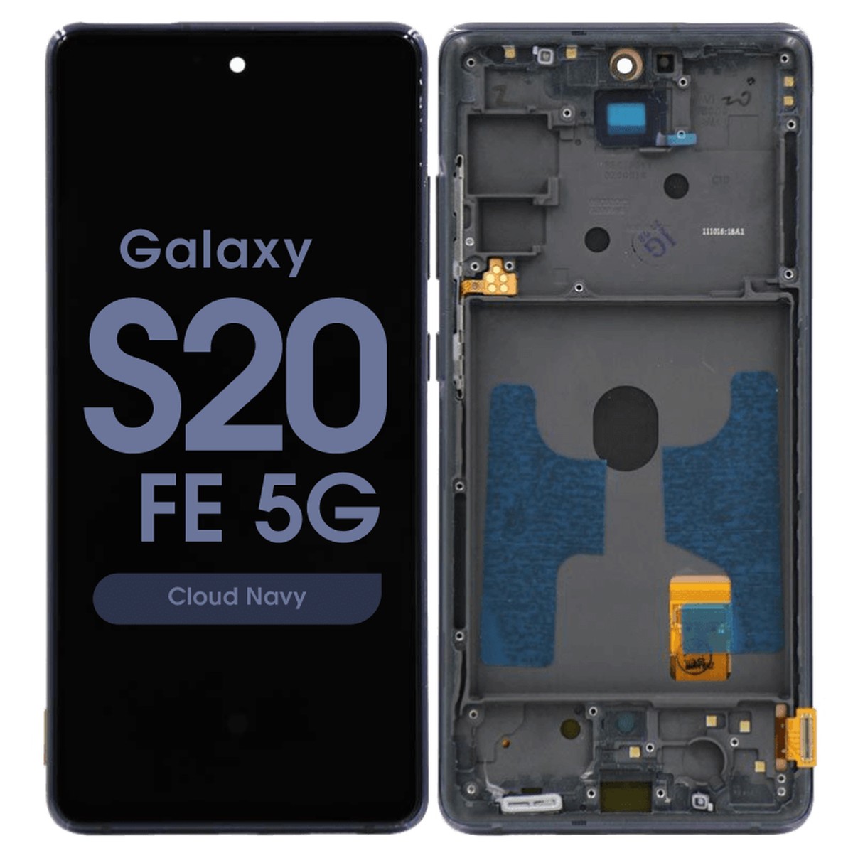 Pantalla OLED con táctil + marco Reacondicionado para Galaxy S20 FE 5G (G780/G781), Cloud Navy