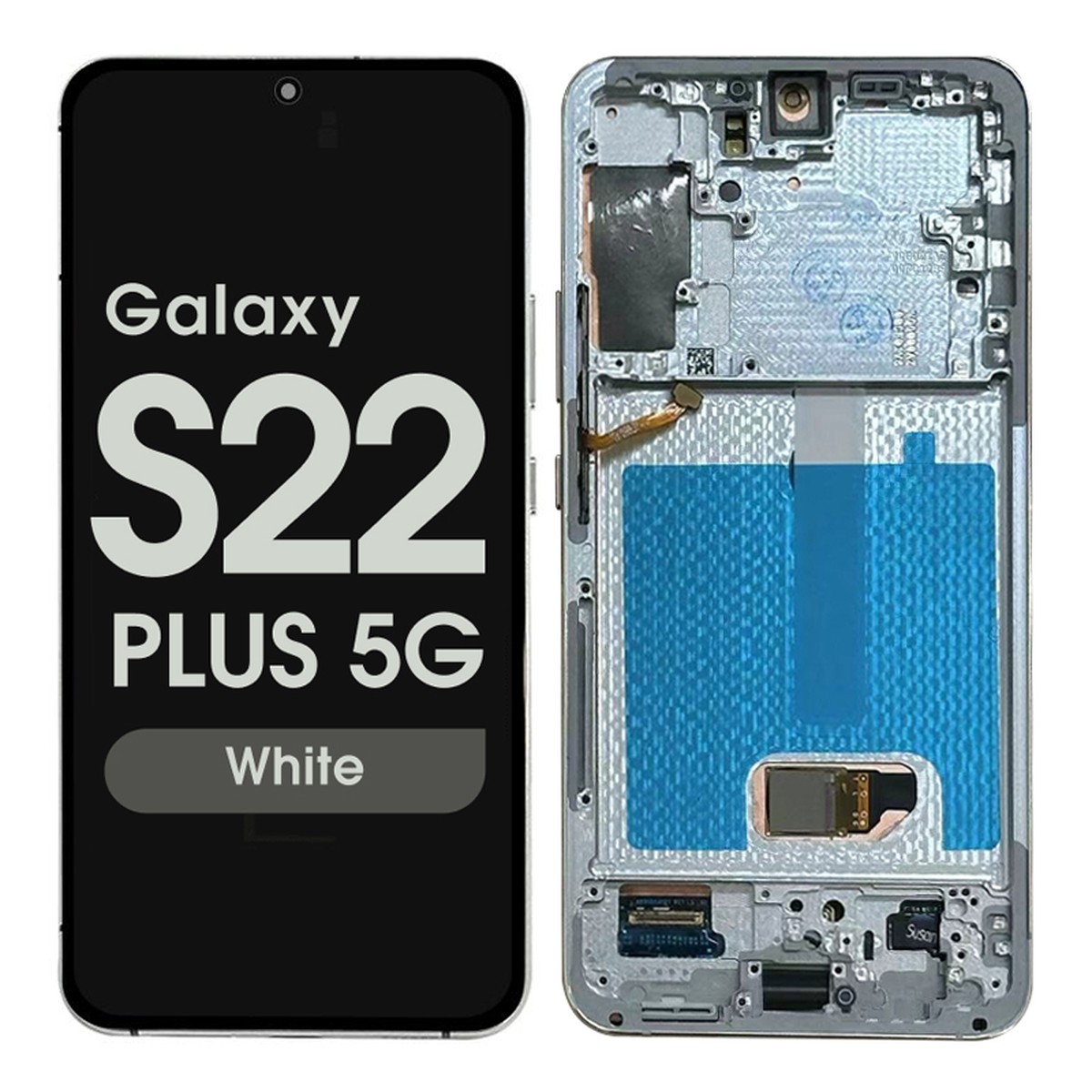 Pantalla OLED con táctil + marco Reacondicionado para Galaxy S22 Plus 5G (S906), Versión US, White