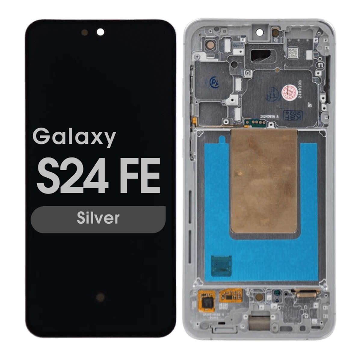 Pantalla OLED con táctil + marco Reacondicionado para Galaxy S24 FE (S721), Versión US / Internacional, Graphite — imagen 3