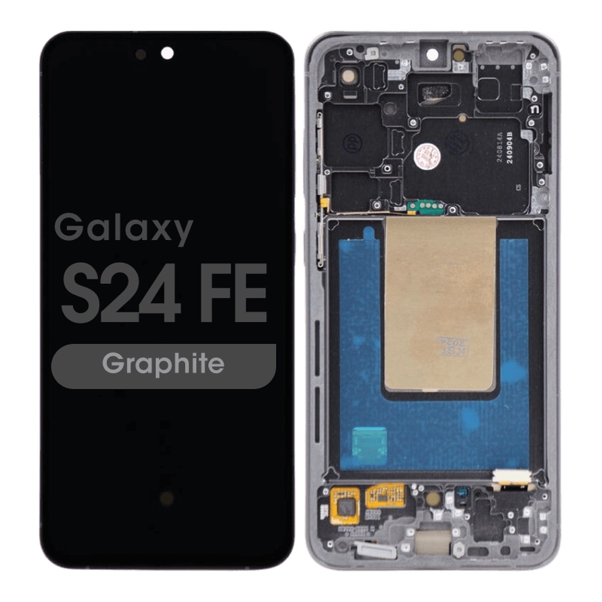Pantalla OLED con táctil + marco Reacondicionado para Galaxy S24 FE (S721), Versión US / Internacional, Graphite