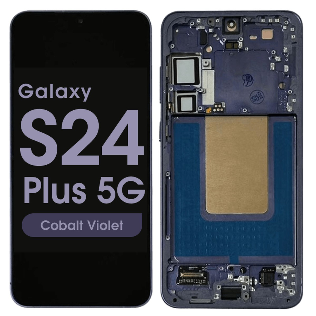 Pantalla OLED con táctil + marco Reacondicionado para Galaxy S24 Plus 5G (S926), Versión US, Cobalt Violet