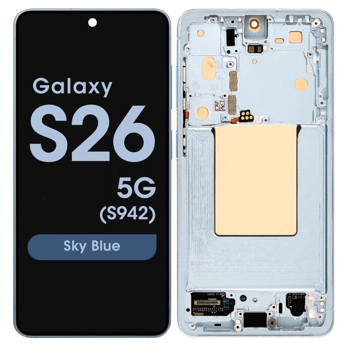 Pantalla OLED con táctil + marco Reacondicionado para Galaxy S26 5G (S942), Versión US / Internacional, Sky Blue