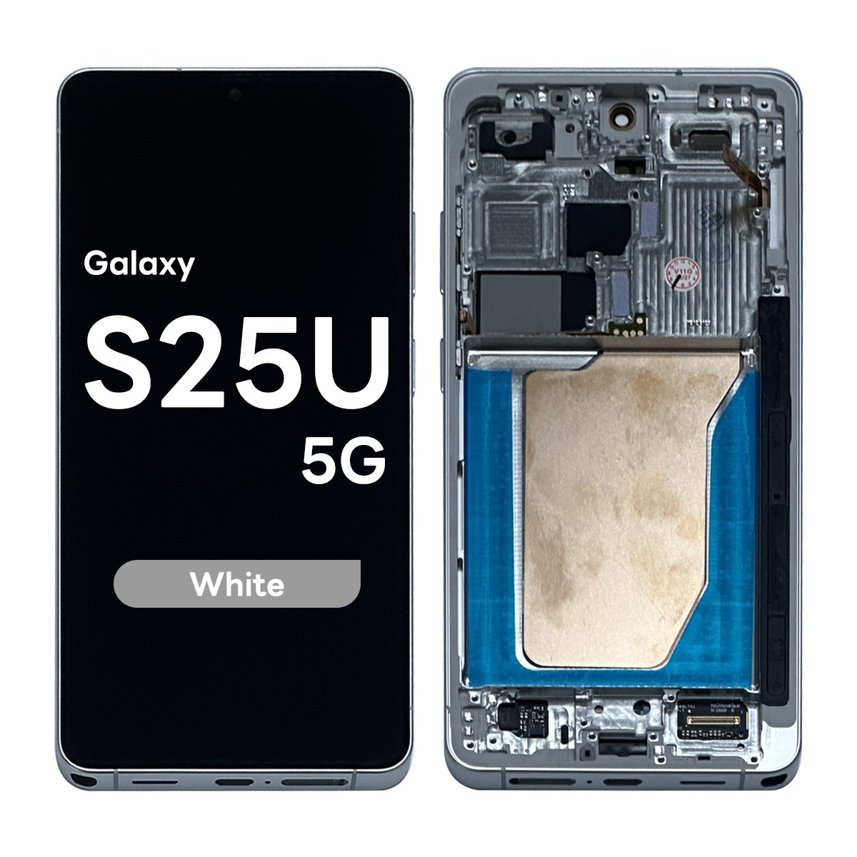 Pantalla OLED con táctil + marco Reacondicionado para Galaxy S26 Ultra 5G (S948), Versión US / Internacional, White