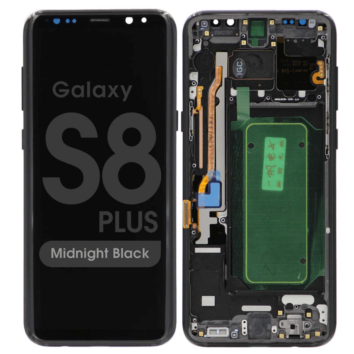 Pantalla OLED con táctil + marco Reacondicionado para Galaxy S8 Plus (G955), Midnight Black