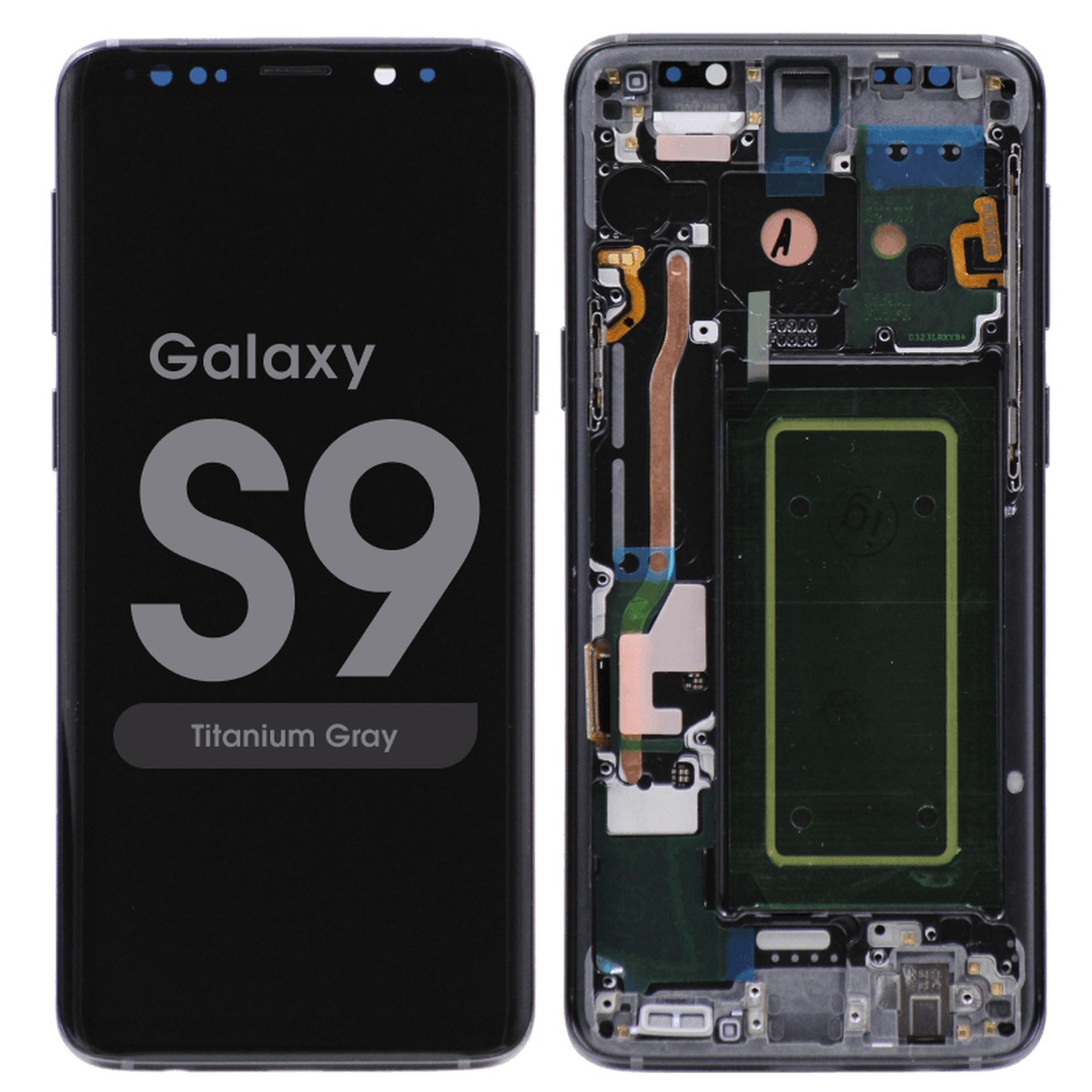 Pantalla OLED con táctil + marco Reacondicionado para Galaxy S9 (G960), Titanium Gray