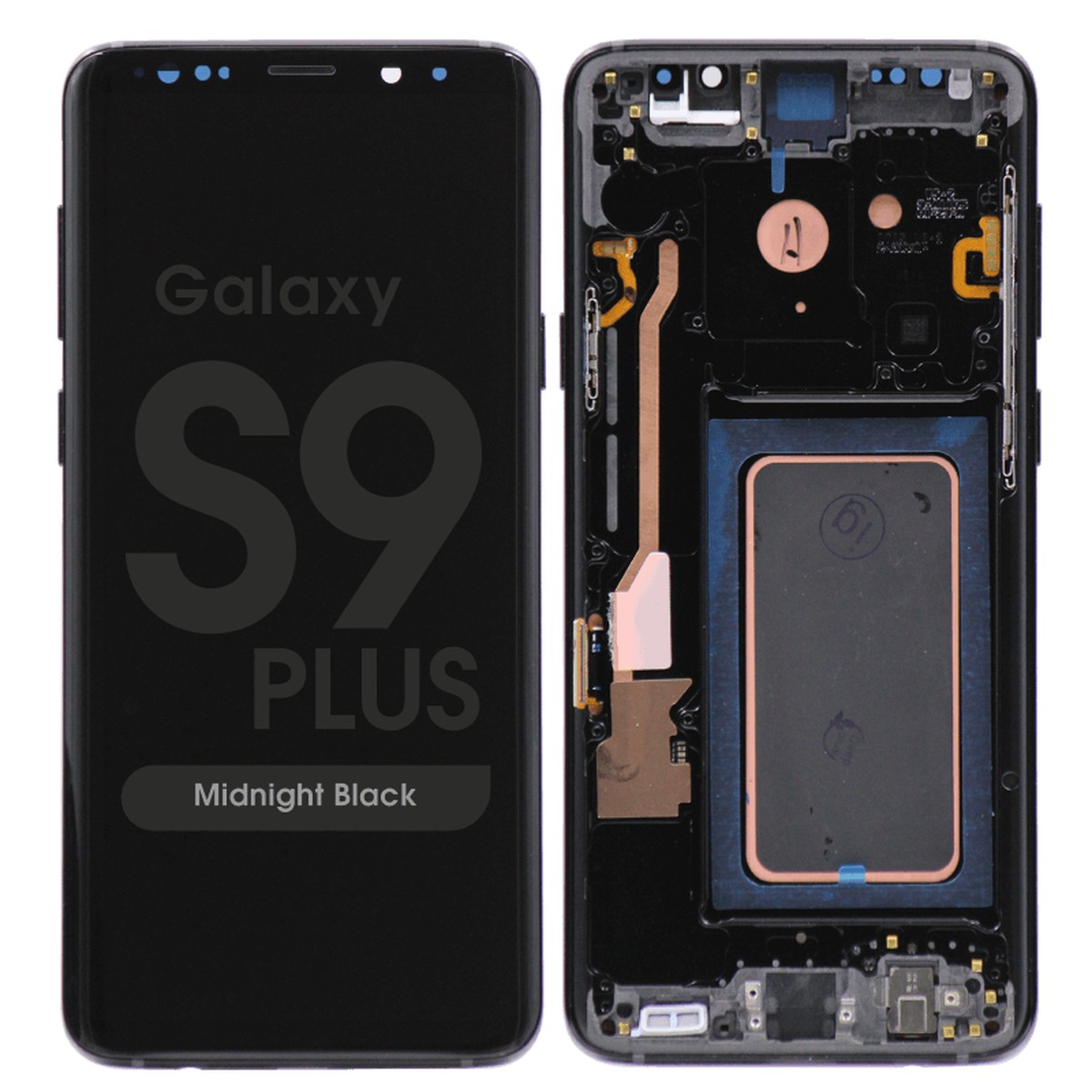 Pantalla OLED con táctil + marco Reacondicionado para Galaxy S9 Plus (G965), Midnight Black
