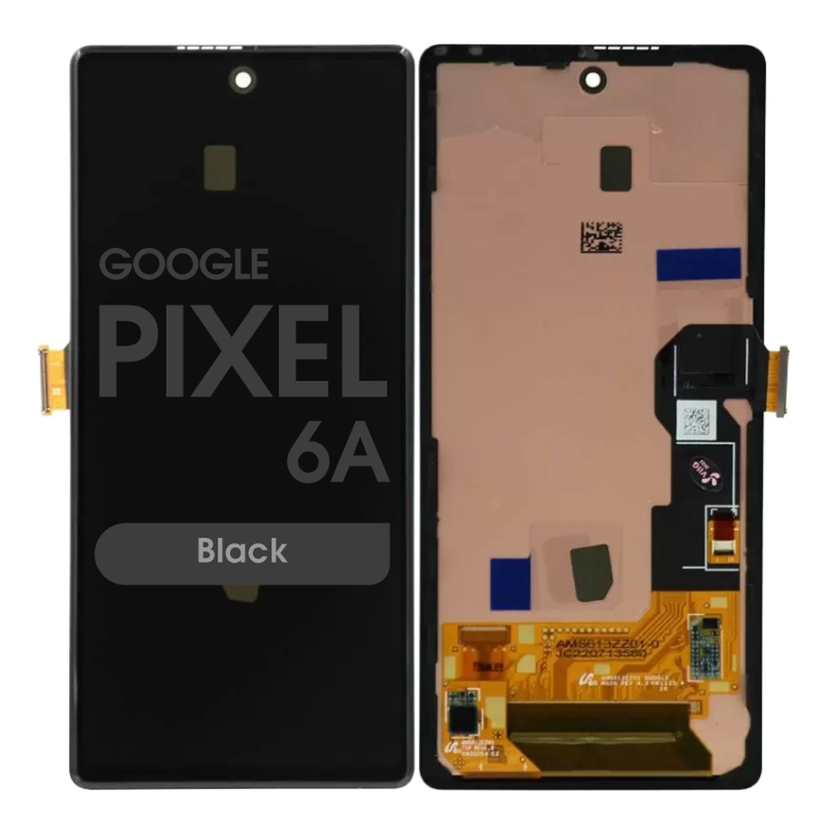 Pantalla OLED con táctil + marco Reacondicionado para Google Pixel 6a, Black