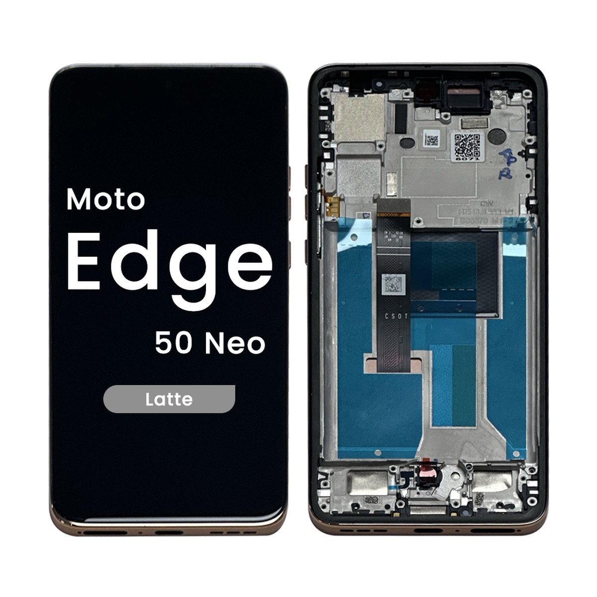 Pantalla OLED con táctil + marco Reacondicionado para Moto Edge 50 Neo (XT2409-3), Latte