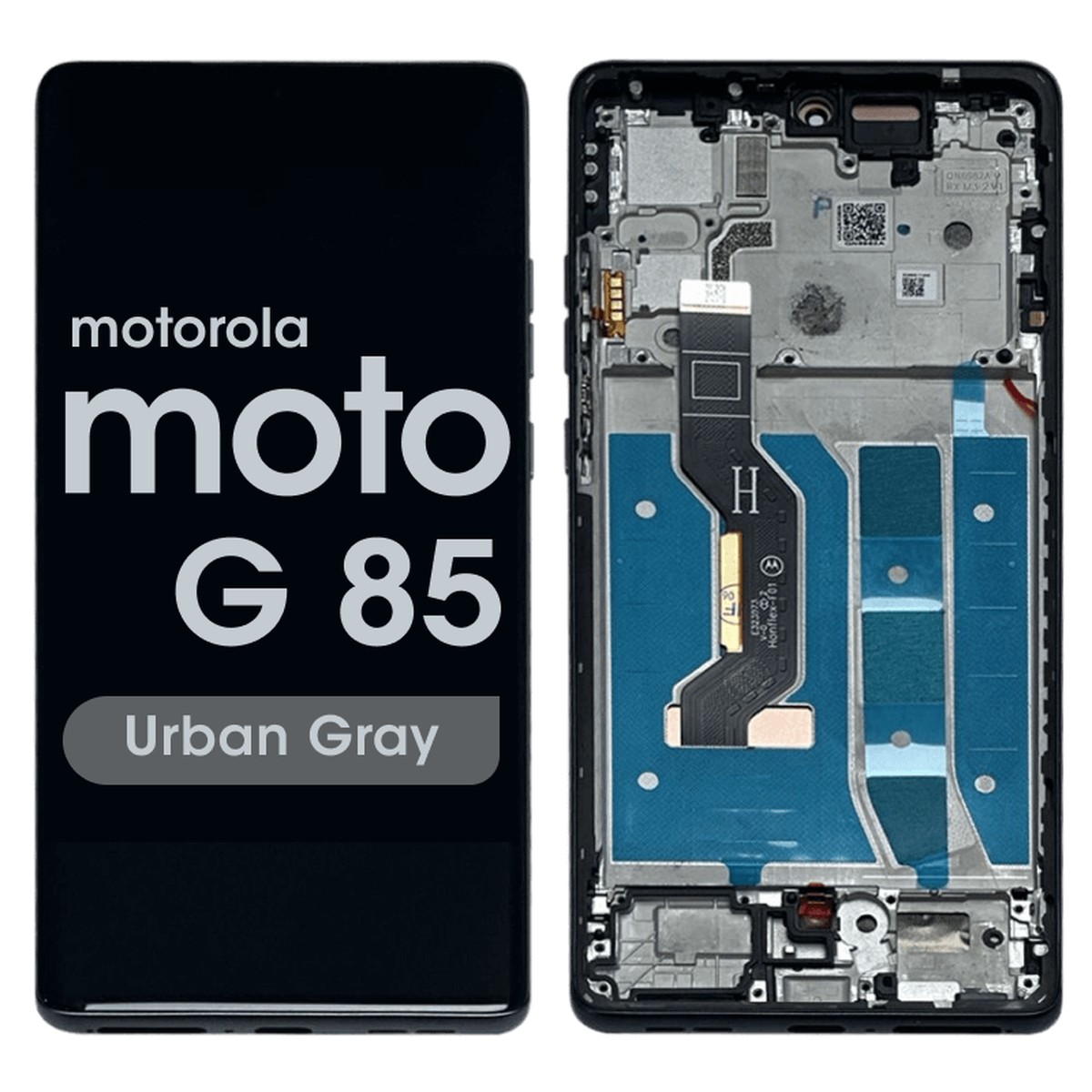 Pantalla OLED con táctil + marco Reacondicionado para Moto G85 5G (XT2427), Urban Gray