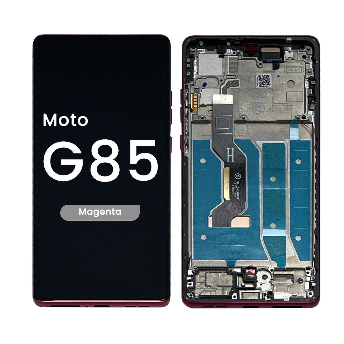 Pantalla OLED con táctil + marco Reacondicionado para Moto G85 (XT2427), Magenta