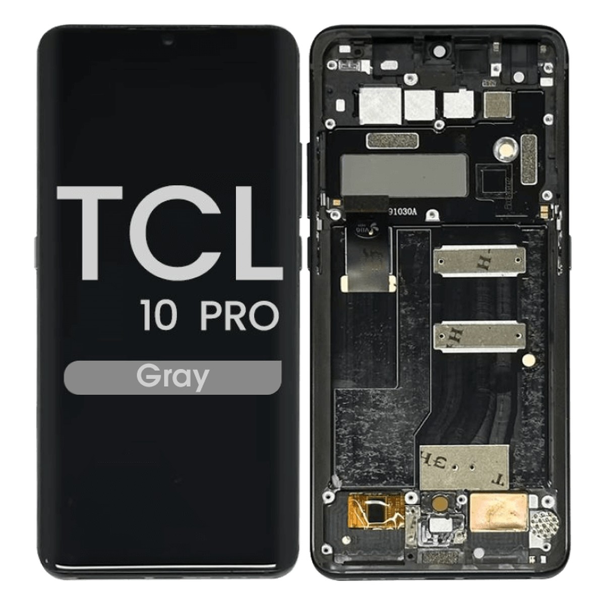 Pantalla OLED con táctil + marco Reacondicionado para TCL 10 Pro (T799B), Gray