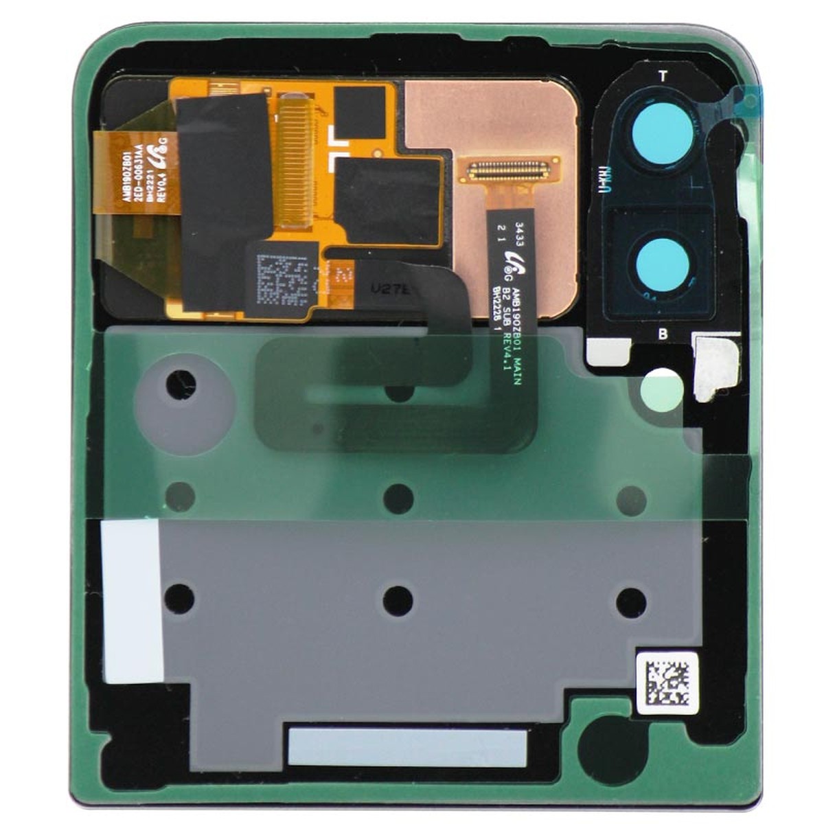 Pantalla Sub OLED con táctil sin marco Reacondicionado para Galaxy Z Flip3 5G (F711), Black — imagen 2