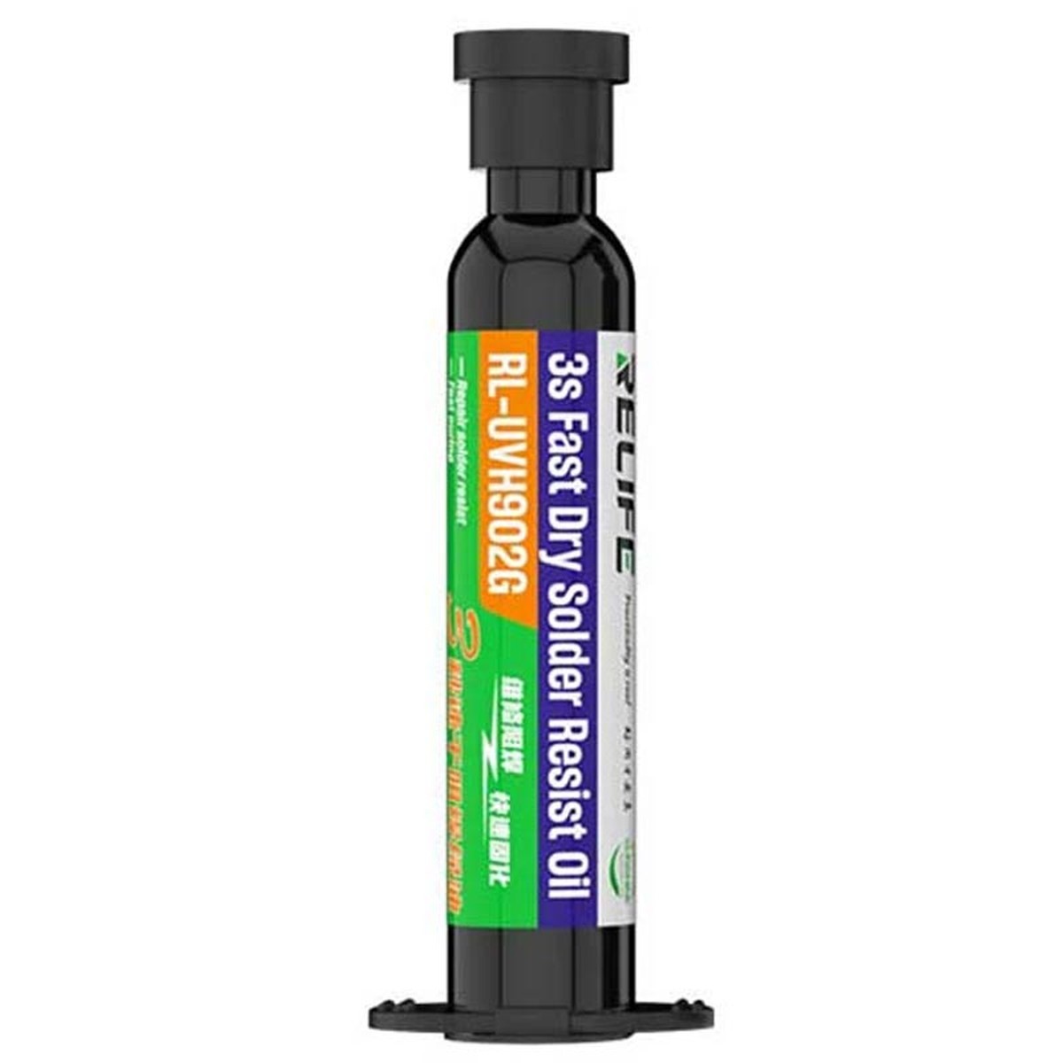 Aceite de flux UV resistente a la soldadura UVH902 de secado rápido Relife (verde)