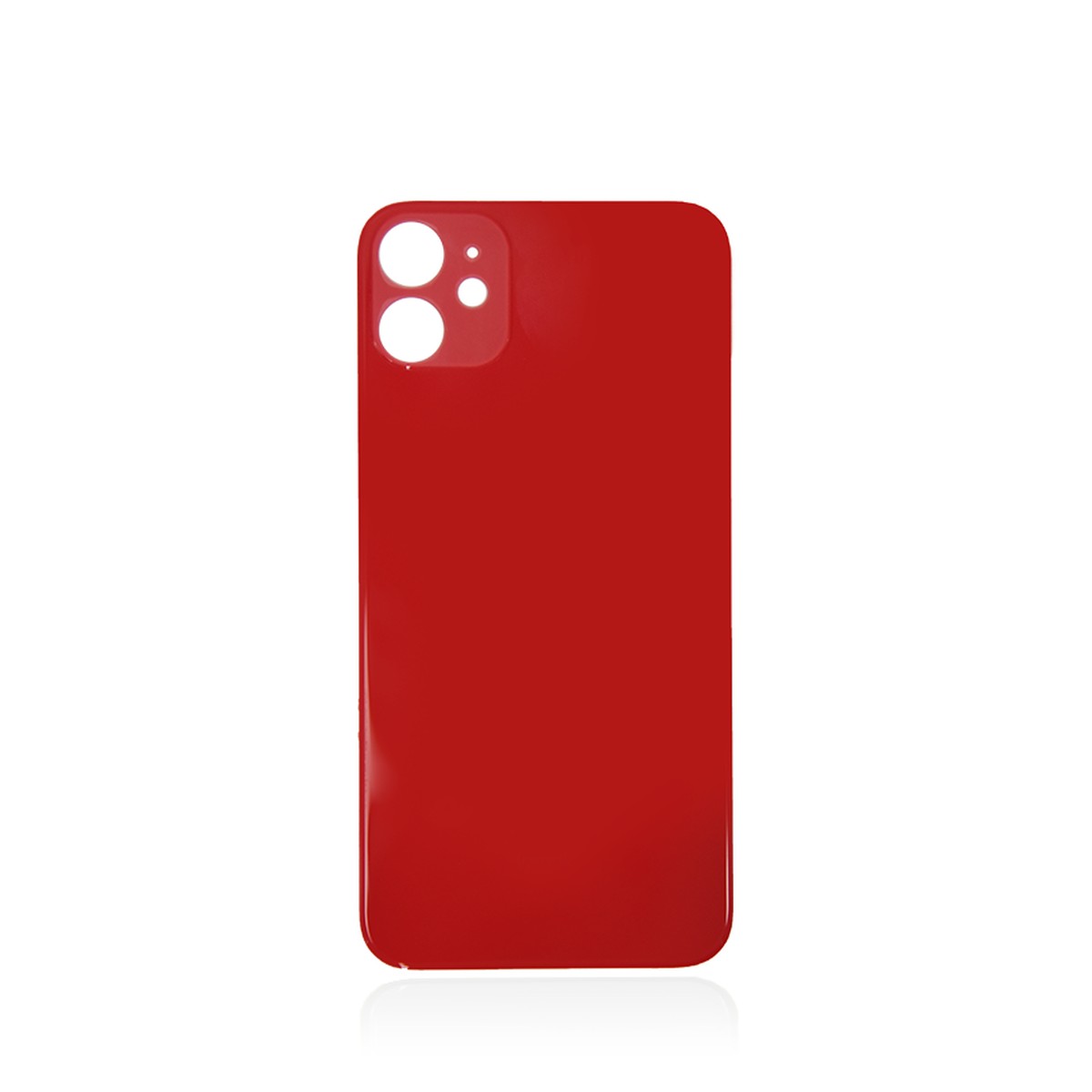 Cristal trasero con adhesivo para iPhone 11, rojo (orificio grande de cámara) — imagen 2