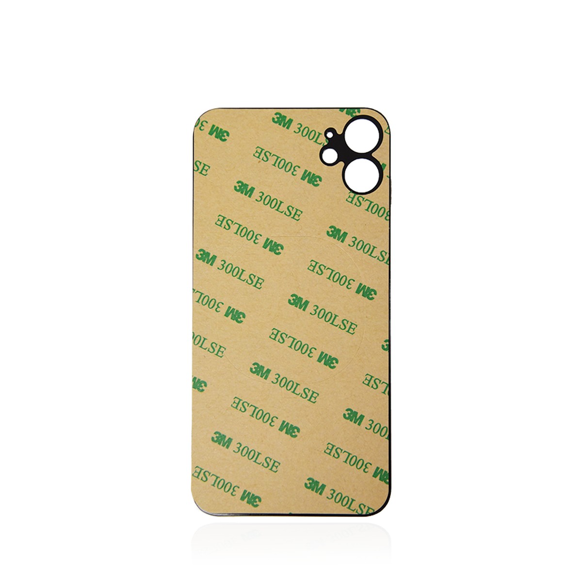 Cristal trasero con adhesivo para iPhone 11, rojo (orificio grande de cámara) — imagen 3