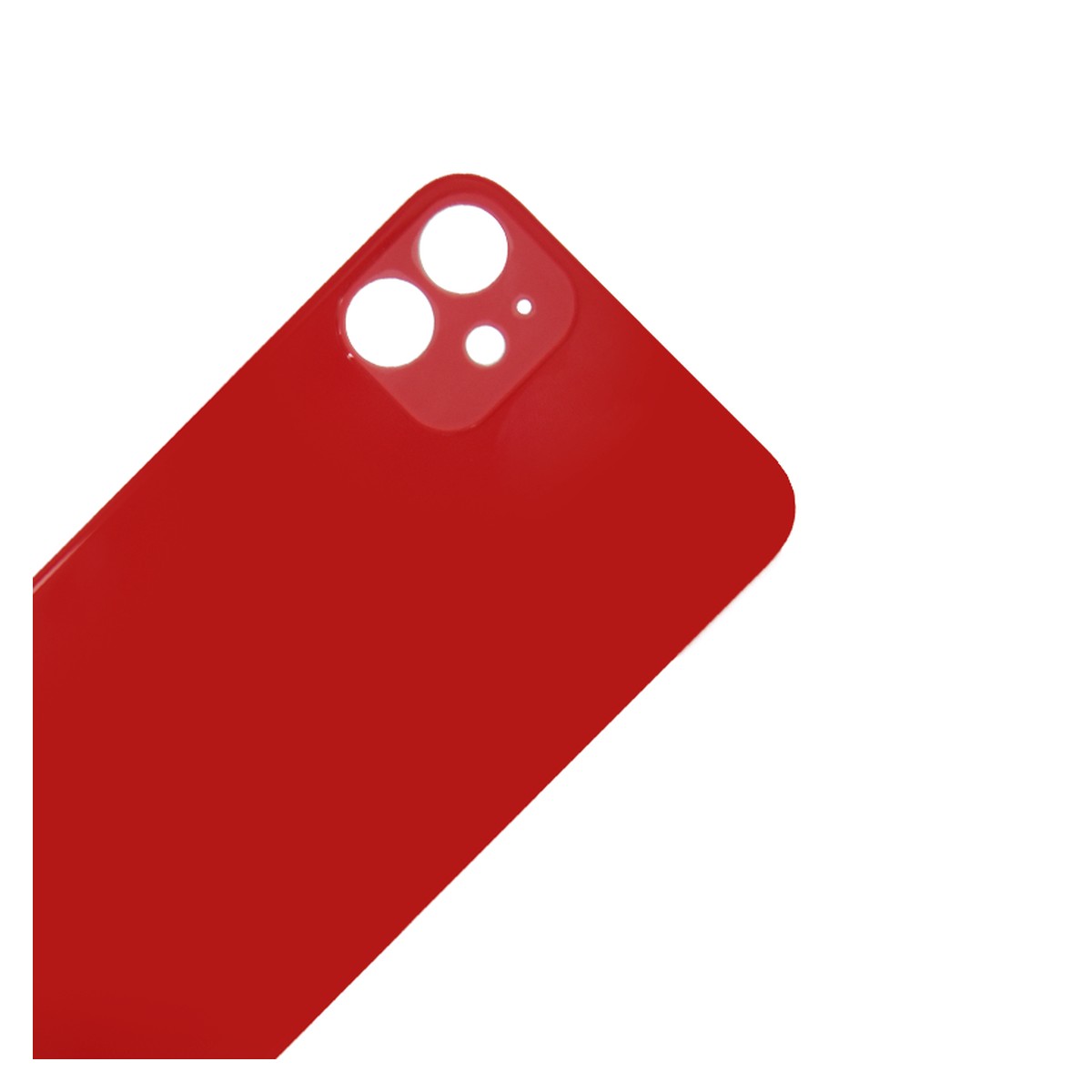 Cristal trasero con adhesivo para iPhone 11, rojo (orificio grande de cámara) — imagen 4