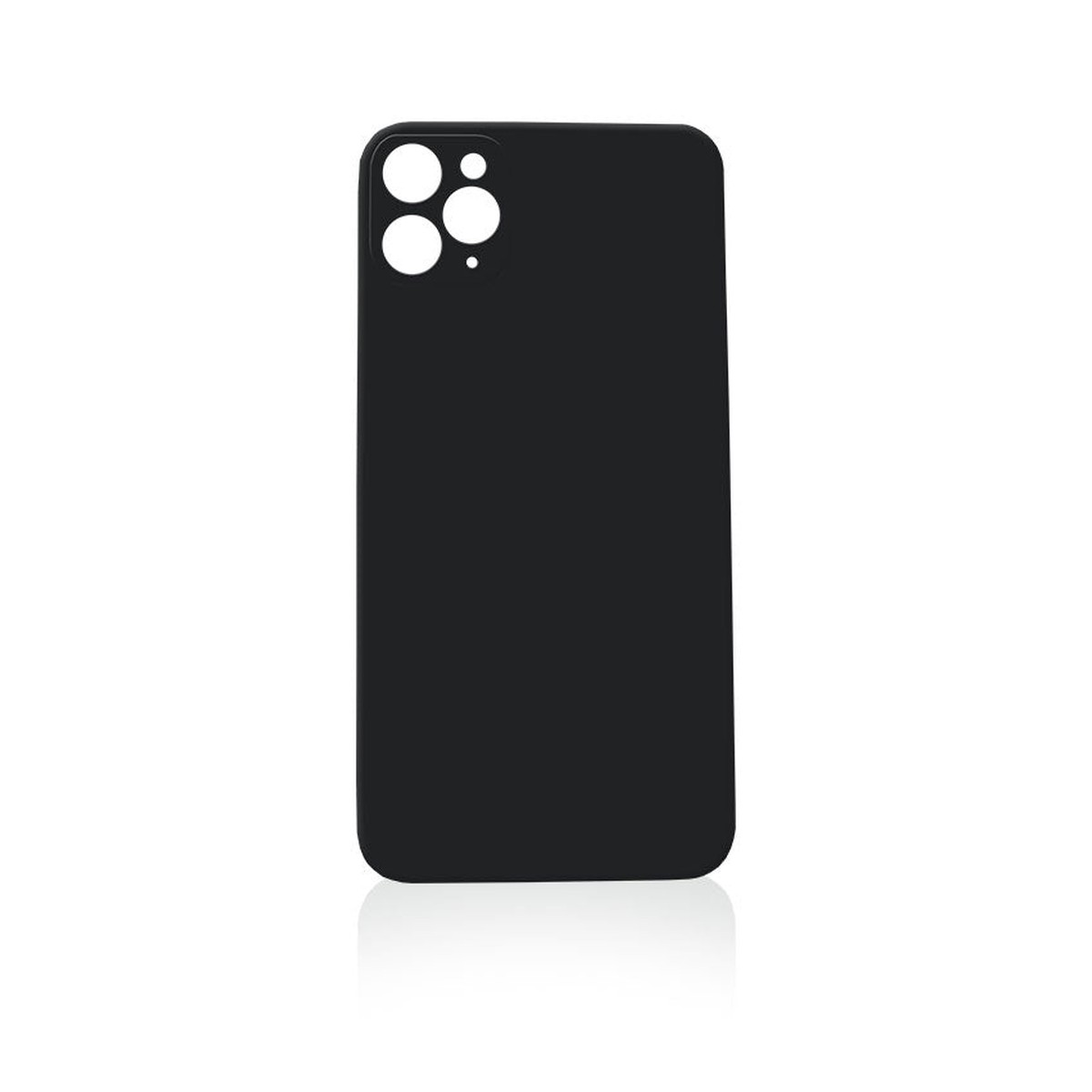 Cristal trasero con adhesivo para iPhone 11 Pro (gris espacial / orificio grande de cámara)