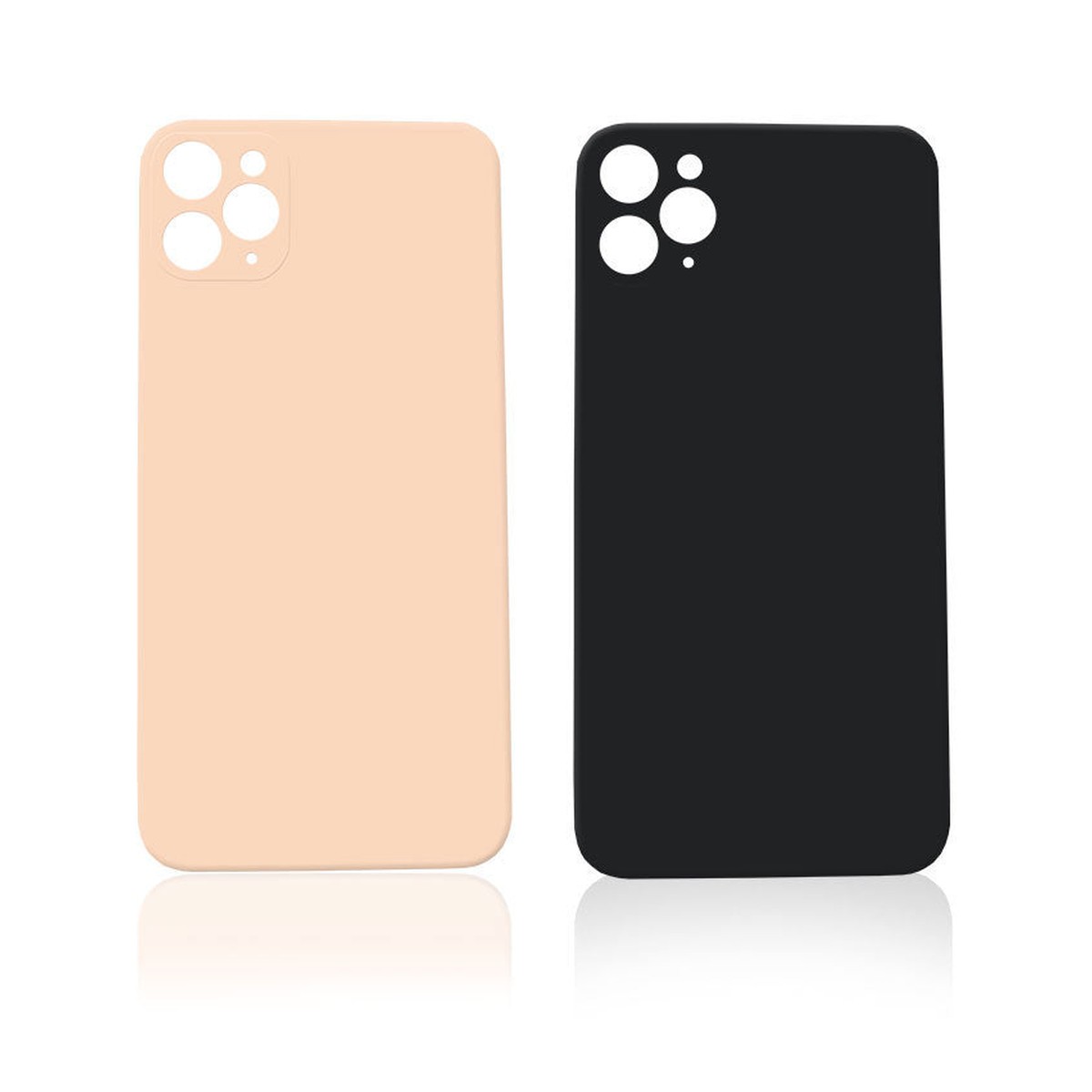 Cristal trasero con adhesivo para iPhone 11 Pro Max (dorado / orificio grande de cámara) — imagen 3