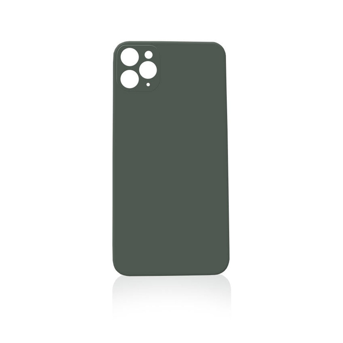 Cristal trasero con adhesivo para iPhone 11 Pro Max (verde medianoche / orificio grande de cámara)